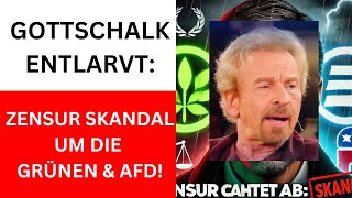 Gottschalk rechnet ab Zensur und Meinungsfreiheit – der große Skandal um die Grünen amp AFD [upl. by Eedebez]