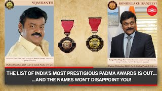 Padma Awards 2024 announced Vijayakanth and Chiranjeevi on the list [upl. by Alane]