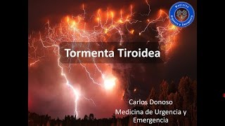 Tormenta Tiroidea MUE FOAMed MUE ChileEM [upl. by Leahcimluap]