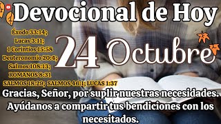 Devocional de hoy 24 Octubre  Devocionales cristianos  Devocionales diarios  Devocional [upl. by Nancee]