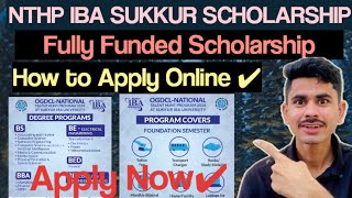 Sukkur IBA NTHP Scholarship 2024How to Apply Online For OGDCL NTHP ScholarshipNational Talent Hunt [upl. by Leggett]