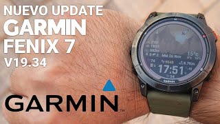 Nuava actualización Garmin Fenix 7 v1934 [upl. by Ariaes]