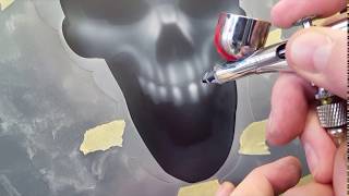 The Airbrush Academy Guide to Airbrushing Skulls n Fire [upl. by Gamber]