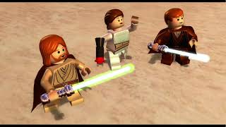 LEGO Star Wars The Complete Saga Walkthrough Part 10  Jedi Battle Episode II [upl. by Suki]