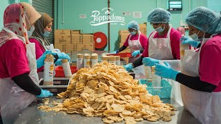 HOW POPPADOMS ARE MADE  Kuala Lumpur Malaysia 2019 [upl. by Dominica]