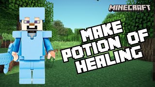 How to Make Potion of Healing in Minecraft 2024 [upl. by Aisatnaf]