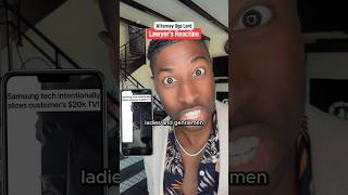 Samsung tech intentionally slices customer’s 20K TV Is warranty voided Attorney Ugo Lord reacts [upl. by Begga193]