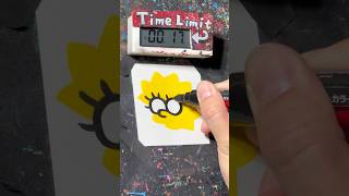 【ASMR】Drawing Lisa Simpson in 40 Sec [upl. by Alinna]