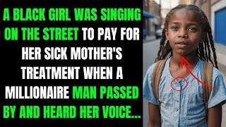 A BLACK GIRL WAS SINGING ON THE STREET TO PAY FOR HER SICK MOTHERS TREATMENT WHEN A MILLIONAIRE [upl. by Arul]