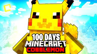 I Spent 100 DAYS as ASH KETCHUM in Pokémon Minecraft Vs my Rival Duos Cobblemon [upl. by Oleusnoc810]