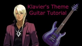 Klaviers Theme  Guitar Tutorial Apollo Justice Ace Attorney [upl. by Kilan]