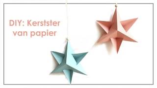 DIY Kerstster van papier [upl. by Yrral]