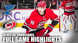 St Louis Blues vs Carolina Hurricanes  Full Game Highlights  ESPN NHL [upl. by Kisung]