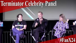 Terminator  Michael Biehn Edward Furlong Linda Hamilton  Full PanelQampA  FanX 2024 [upl. by Bibbye]