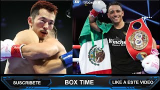 MEXICANO ALBERTO quotVENADOquot LOPEZ CON BOXEO FEO PERO EFECTIVO RETIENE TITULO FIB PLUMA HOY EN NEW YORK [upl. by Larred]