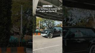 Land Rover defender X fortuner system shorts defender rrb defenderlovers hyderabad [upl. by Auqemahs]