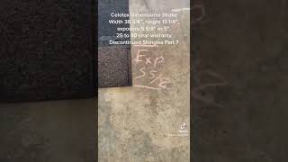 Celotex Dimensional Shake 25  Discontinued Shingles Part 7 [upl. by Selma]