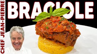 Grandmas Secret Italian Beef Braciole Recipe Braised to Perfection  Chef JeanPierre [upl. by Simara542]