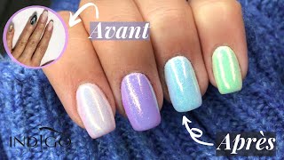 Gainage semipermanant  Protéine base indigo Nails [upl. by Lucille]