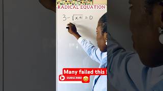 Discover How Best to solve Radical Equations viralmathshorts [upl. by Galloway719]