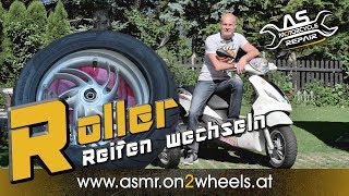 ➤ ROLLERREIFEN SELBST WECHSELN MONTIEREN  Nur mit einfachen Werkzeugen [upl. by Ylrrad]