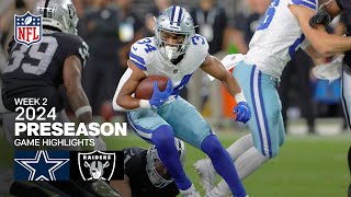 Dallas Cowboys vs Las Vegas Raiders  2024 Preseason Week 2 Game Highlights [upl. by Ezar]