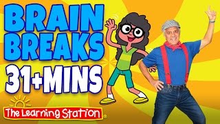 Brain Breaks ♫ Action Songs and Dance Songs for Kids Playlist ♫ Move and Freeze ♫ Kids Songs [upl. by Ojyma]