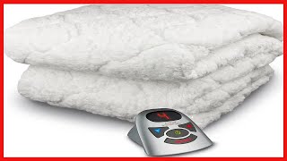 Biddeford Blankets Sherpa Electric Heated Mattress Pad with Digital Controller Full White [upl. by Aleafar446]