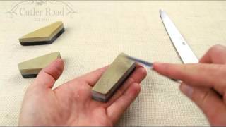 Sharpening a knife with a size 1 Coticule Bout [upl. by Tneicniv]