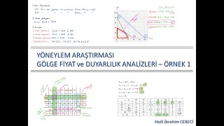 Gölge Fiyat ve Duyarlılık Analizleri Örnek Soru [upl. by Ecadnak]