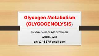 Glycogenolysis  Regulation of Glycogen Metabolism  NEET PG  Dr Amit Maheshwari [upl. by Alaekim]