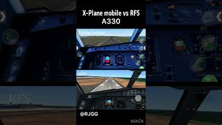 【A330】XPlane mobile vs RFS A330 Landing RJGG  Nagoya Flight simulator [upl. by Liagibba]