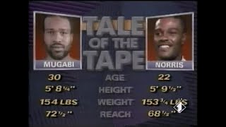 John quotThe Beastquot Mugabi vs quotTerriblequot Terry Norris [upl. by Sacul]