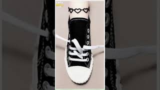 How to put shoelaces on shoes shoes fita style Shoelaces styles shorts shoeslacestyles [upl. by Ehcsrop]