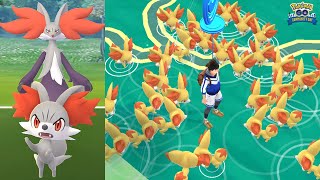 Fennekin Community Day in Pokemon GO Delphox Learn Blast Burn [upl. by Winebaum]