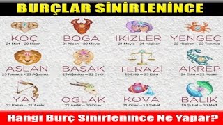 HANGİ BURÇ SİNİRLENİNCE NE YAPAR [upl. by Zita]