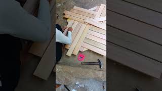 Outdoor garden table shortfeed youtubeshort woodenfurniture woodworking [upl. by Bergman]