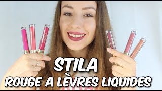 🍍 Stay all day liquid lipstick stila⎟tests swatch [upl. by Stevie]