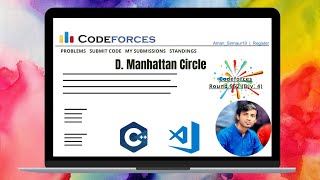 D Manhattan Circle  Codeforces Round 952 Div 4  Codeforces solution [upl. by Airotkciv]