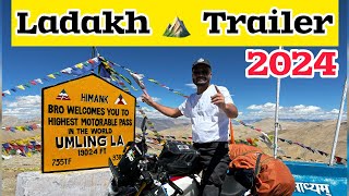 Ladakh 2024  Road Trip  Noida to Ladakh  Trailer ridewithshivu [upl. by Ybocaj]