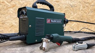 PARKSIDE ® Lidl Plasma Cutter PPS 40 B2 for 129€ the cheapest Plasma Cutter Unboxing Test [upl. by Nev]