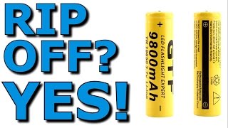 18650 9800 mAh Chinese CellsBatteries Thorough Review Yes They Are A Rip Off GTFGIF [upl. by Asilat]