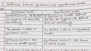 Difference between synchronous and Asynchronous counter Synchronous counter vs Asynchronous counter [upl. by Oinotnanauj]