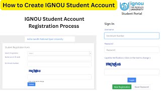 How to Create IGNOU Student Account  IGNOU Student Login Account  SAMARTHIGNOU Registration [upl. by Eirroc]