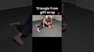 Triangle choke from gift wrap bjj jiujitsu martialarts [upl. by Faydra420]