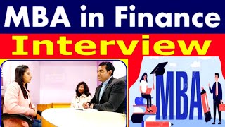 MBA Finance interview  mba college interview questions  Campus interview for financial management [upl. by Asilav]