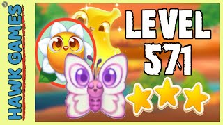 Farm Heroes Super Saga Level 571  3 Stars Walkthrough No Boosters [upl. by Gaw650]