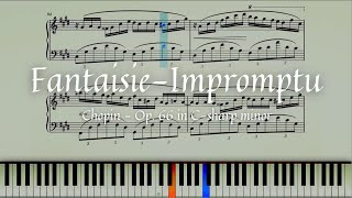 FantaisieImpromptu  Chopin  Piano Sheet Music [upl. by Archy]