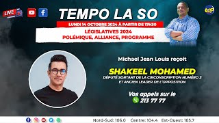 Tempo La So Michael Jean Louis Recoit Shakeel Mohamed [upl. by Nosirb]