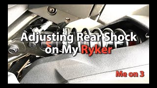 Adjusting Rear Shock on My Ryker [upl. by Llenrod920]